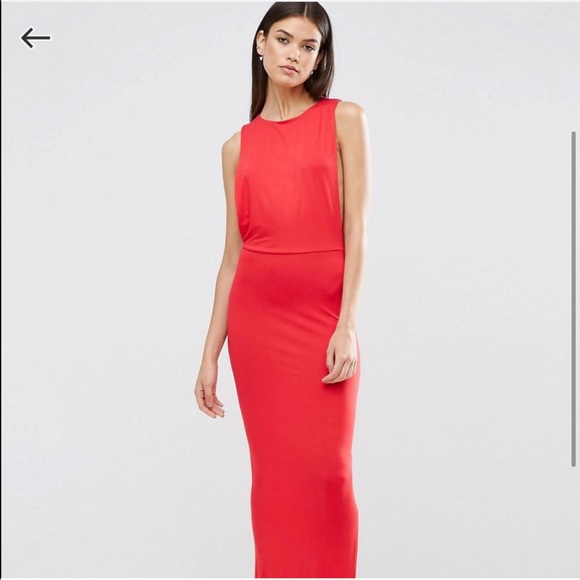 *NWT* ASOS Side Cut Out Maxi Dress size 10 Tall - Picture 3 of 9